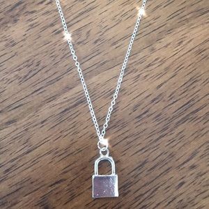 Silver Lock Necklace